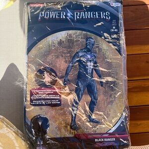 New in bag Men’s Power Ranger Black costume size M